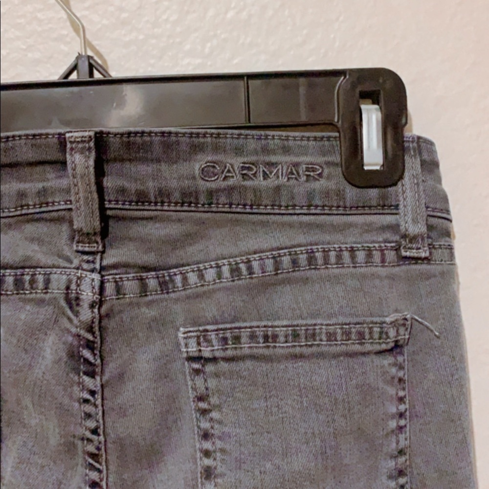 Carmar Grey Ripped Skinny Jeans (Size 25)